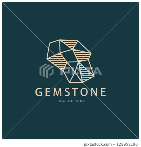 Luxury Polygon Diamond Crystal Line Art,Gem,Gemstone Emerald,Jade,Diamond, Gold, and Precious Jewelry Logo Design Luxury Polygon Diamond Crystal Line Art,Gem,Gemstone Emerald,Jade,Diamond, Gold, and Precious Jewelry Logo Design 128955190