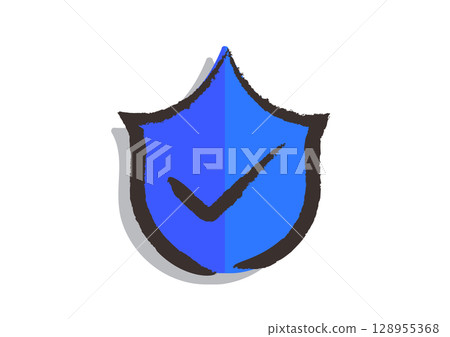 A brush-drawn icon "Shield (antivirus, defense, shield, protect)" A brush-drawn icon "Shield (antivirus, defense, shield, protect)" 128955368