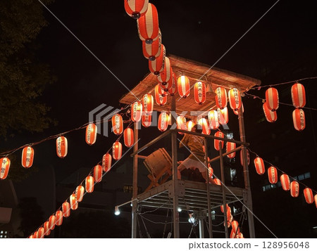 Summer festivals and Bon Odori Summer festivals and Bon Odori 128956048