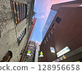 Shinjuku building at dusk in summer 128956658