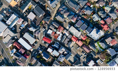 無人機航拍居住區 128956933