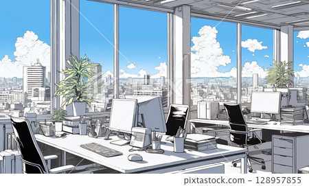 Modern office space Modern office space 128957855