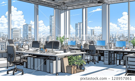現代辦公空間 128957861