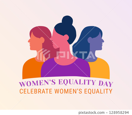 Colorful Women Group Equality Day Art Colorful Women Group Equality Day Art 128958294
