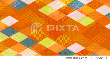 Japanese pattern autumn pattern background Japanese pattern autumn pattern background 128958401