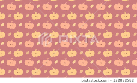 Rolling pumpkin pattern reddish brown Rolling pumpkin pattern reddish brown 128958598