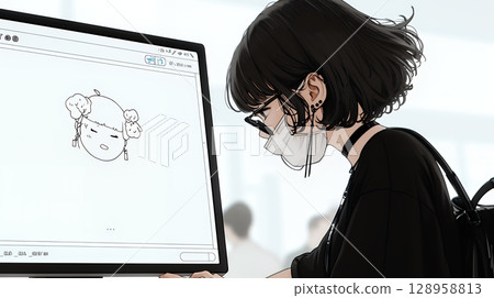 A user confused by a very clumsy user interface (simple color scheme) 128958813