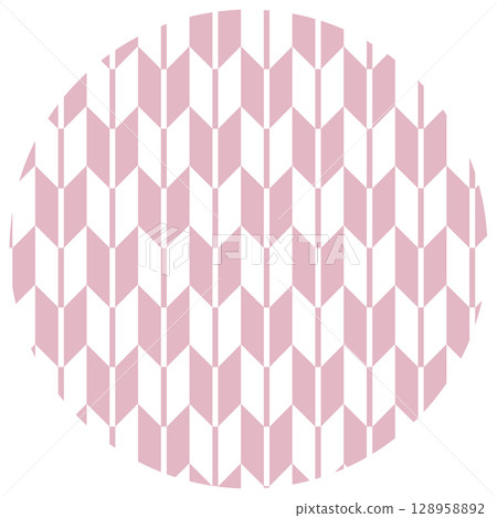 Pattern 6: Arrow pattern, pink 128958892