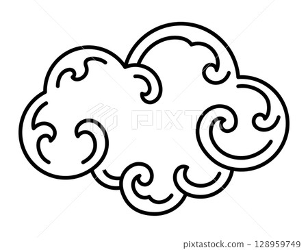 oriental cloud traditional style element vector oriental cloud traditional style element vector 128959749