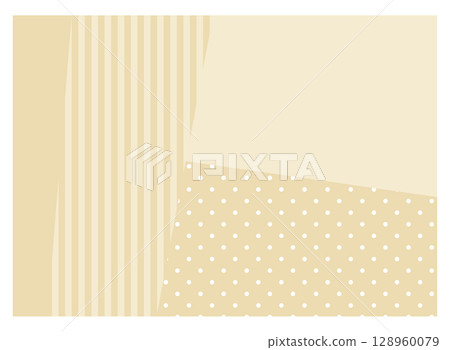 Simple and cute square collage-style wallpaper in beige Simple and cute square collage-style wallpaper in beige 128960079
