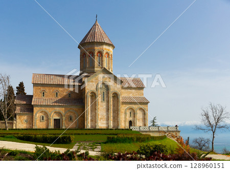 Picturesque view of Monastery at Bodbe, Georgia Picturesque view of Monastery at Bodbe, Georgia 128960151