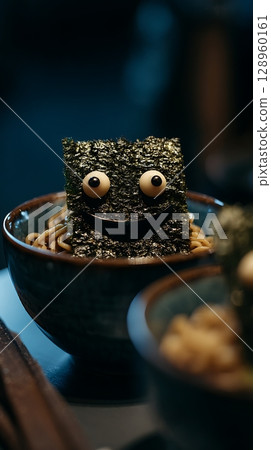 Happy Face Noodles A Fun Food Presentation for Everyone. 128960161