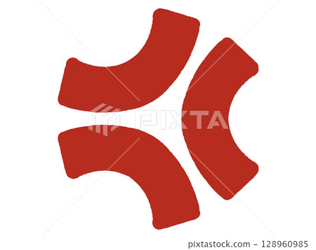 惱火的標記的簡單插圖素材 128960985