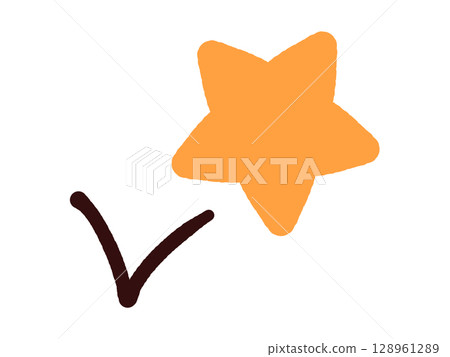 Simple illustration material of flying stars Simple illustration material of flying stars 128961289