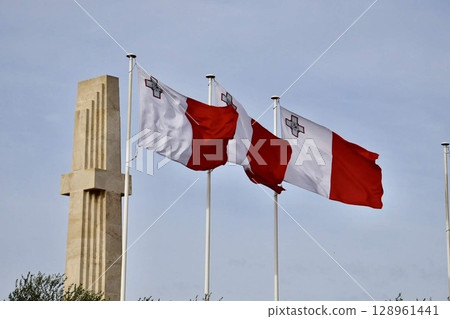 Malta, flag Malta, flag 128961441