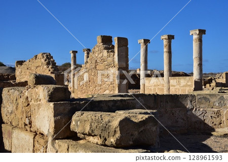 Cyprus, Paphos, archaeological site Cyprus, Paphos, archaeological site 128961593