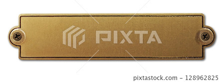 古董黃銅銘牌 古董黃銅銘牌 128962825