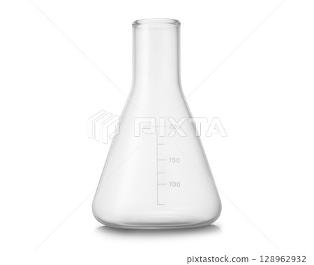 錐形瓶。用於實驗、研究、化學等的圖像。 錐形瓶。用於實驗、研究、化學等的圖像。 128962932