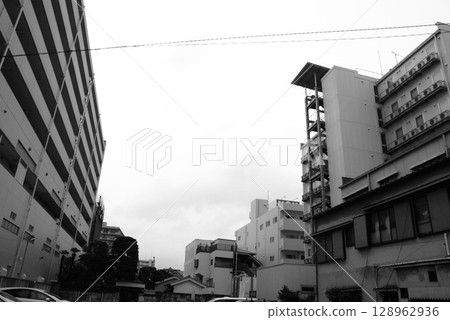 Monochrome Building Background (Registered July 2025) Monochrome Building Background (Registered July 2025) 128962936