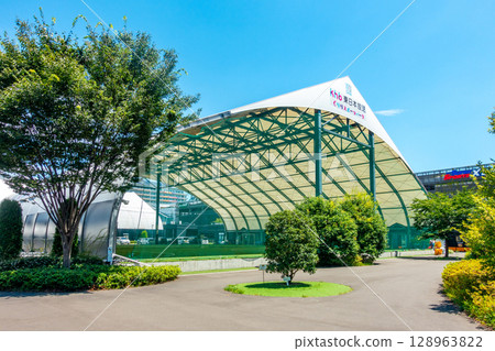 五人制足球場 KHB東日本廣播九里裡運動公園 難得的玩水場所 128963822