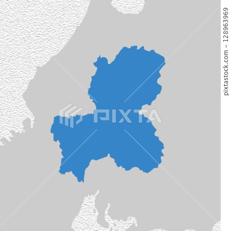 Map of Japan Gifu Prefecture 128963969
