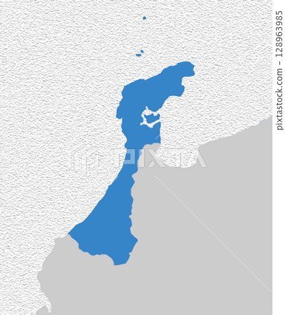 Map of Japan Ishikawa Prefecture 128963985