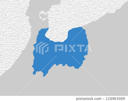 日本富山縣地圖 128963989