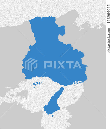 Map of Japan Hyogo Prefecture 128964035