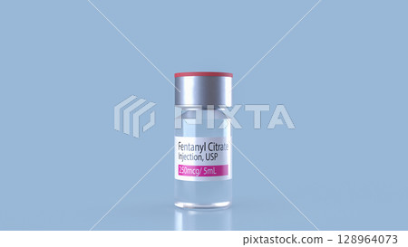 The Fentanyl Citrate for medical or drug concept 3d Rendering. The Fentanyl Citrate for medical or drug concept 3d Rendering. 128964073