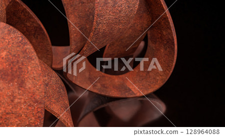 The Rusty Abstract Background for texture concept 3d rendering. 128964088