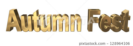 3DCG文字“秋季盛宴” 128964106