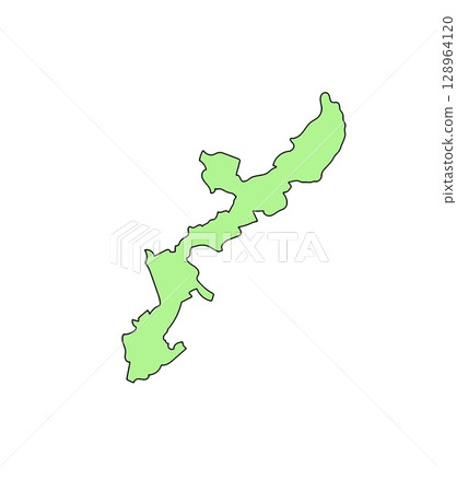 Map of Japan Okinawa Prefecture 128964120