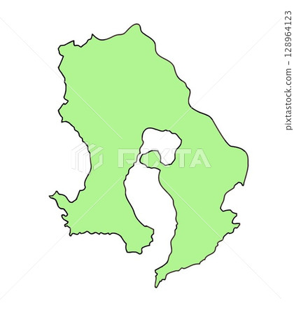 日本鹿兒島縣地圖 128964123