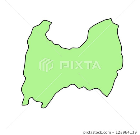 Map of Japan Toyama Prefecture 128964139