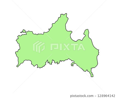 日本山口縣地圖 128964142