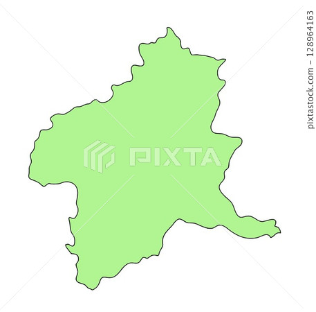 Japan Map Gunma Prefecture 128964163