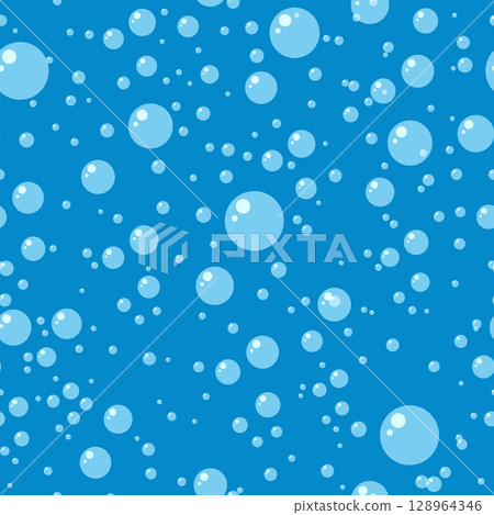 Water air bubble seamless pattern Water air bubble seamless pattern 128964346
