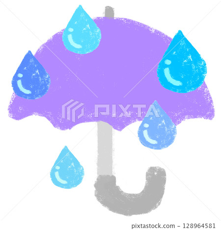 簡單插畫—蠟筆觸感 128964581