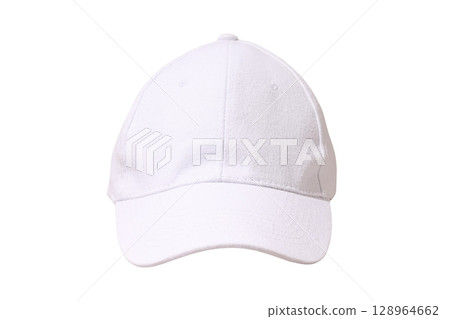 Casual white baseball cap for any outfit, isolated on white, PNG Casual white baseball cap for any outfit, isolated on white, PNG 128964662
