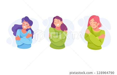 Diverse Women Sharing and Expressing Their Emotions Along with SelfLove and Confidence 128964790