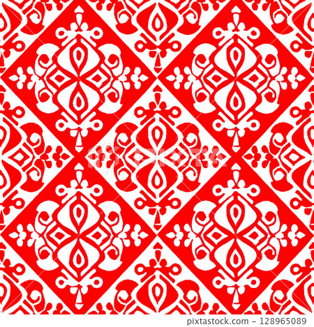 vector seamless pattern. modern stylish texture. repeating geometric tiles from striped striped elements 128965089