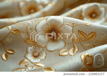 vintage, brocade, art 128965257