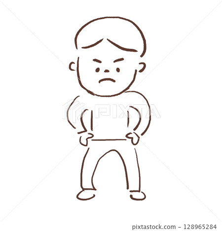 表情憤怒的人 128965284