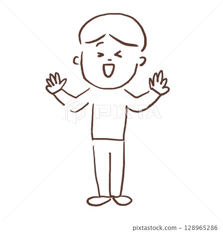 A person with a happy expression A person with a happy expression 128965286