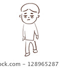 表情陰鬱的人 128965287