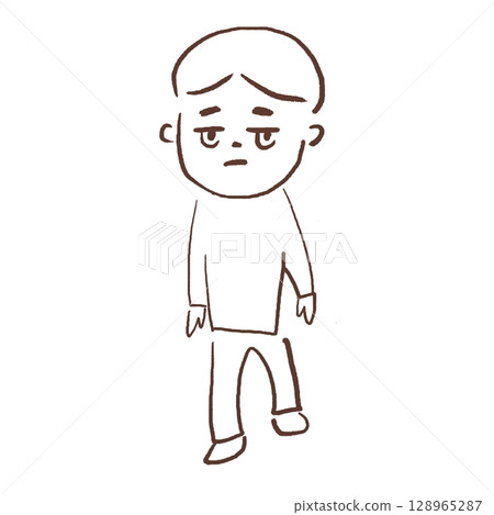 表情陰鬱的人 128965287