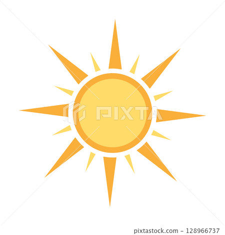 Sun icon vector for your web design, logo, UI. illustration Sun icon vector for your web design, logo, UI. illustration 128966737