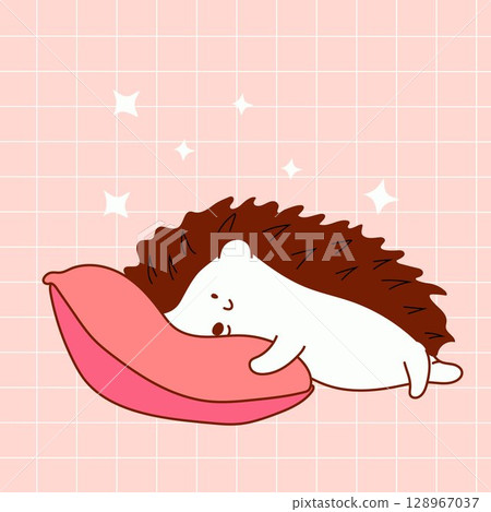 hedgehog, sleeping, animal 128967037