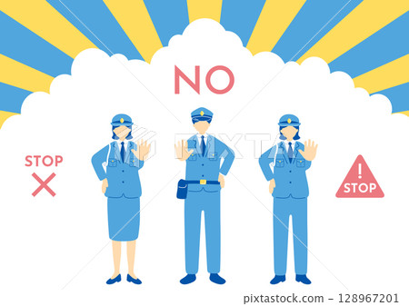 警務人員發出禁令和警告 128967201