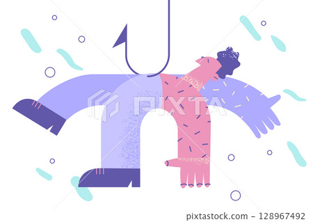 Danger, challenge, business victim concept Danger, challenge, business victim concept 128967492